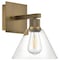 Access Lighting Port Nine Martini, Martini LED Wall Sconce, Antique Brushed Brass Finish, Clear Glass 63143LEDDLP-ABB/CLR - alternate 5